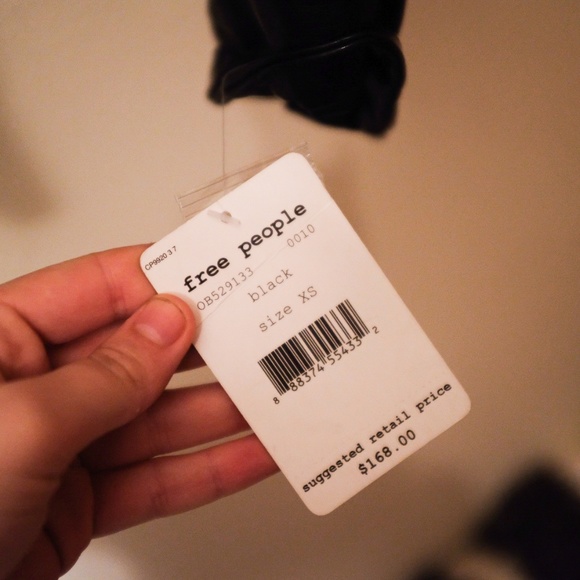 Free people leather jacket brand new black XS - Picture 4 of 8